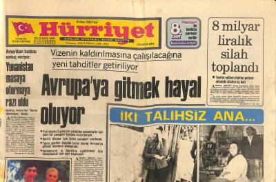 Hürriyet Gazetesi 26 Ekim 1980 - Zenginler , İrandan Kaçmaya Başladı - Avrupaya Gitmek Hayal Oluyor GZ116214 - 1