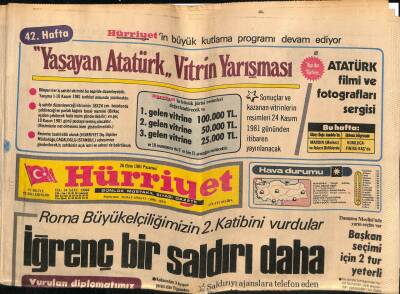 Hürriyet Gazetesi 26 Ekim 1981 - Hastanelerde Doktor Bulmak Mesele Oldu GZ54575 - 1