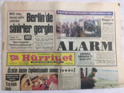 Hürriyet Gazetesi 26 Ekim 1983 - F-16lar İçin ABDden Yardım İstedik - GZ19785 - 1