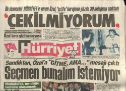 Hürriyet Gazetesi 26 Eylül 1988 - Ünlüler Sandık Başında GZ61700 - 2