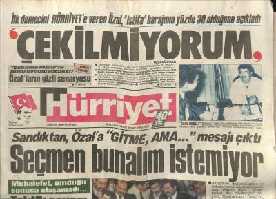Hürriyet Gazetesi 26 Eylül 1988 - Ünlüler Sandık Başında GZ61700 - 2