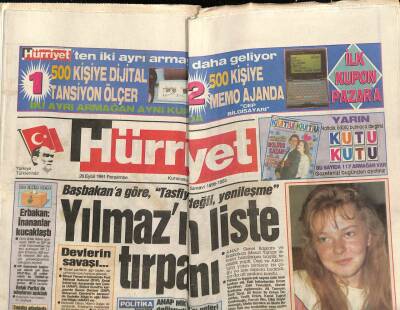 Hürriyet Gazetesi 26 Eylül 1991 - Fizikçi İnönünün 3D Formülü GZ69413 - 2