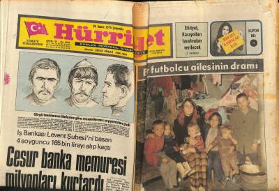 Hürriyet Gazetesi 26 Kasım 1975 - Eski Milli Futbolcu Tarıkın Eşi Ve Altı Çocuğu Sefalet İçinde GZ82017 - 1