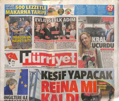Hürriyet Gazetesi 26 Kasım 2018 - Trabzonun Hasreti Bitti - Mısırda 4 Bin Yıllık Mumya GZ125618 - 1