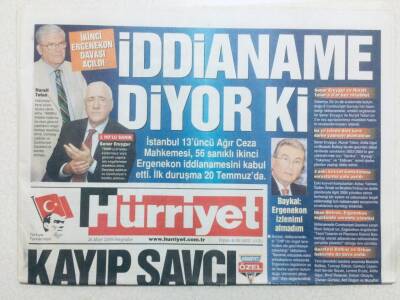 Hürriyet Gazetesi 26 Mart 2009 - Kayıp Savcı Yurt Dışında,1 Nolu Sanık Şener Eruygur GZ42730 - 1
