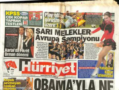 Hürriyet Gazetesi 26 Mart 2012 - Kartalda Fikret Orman Dönemi GZ115878 - 1