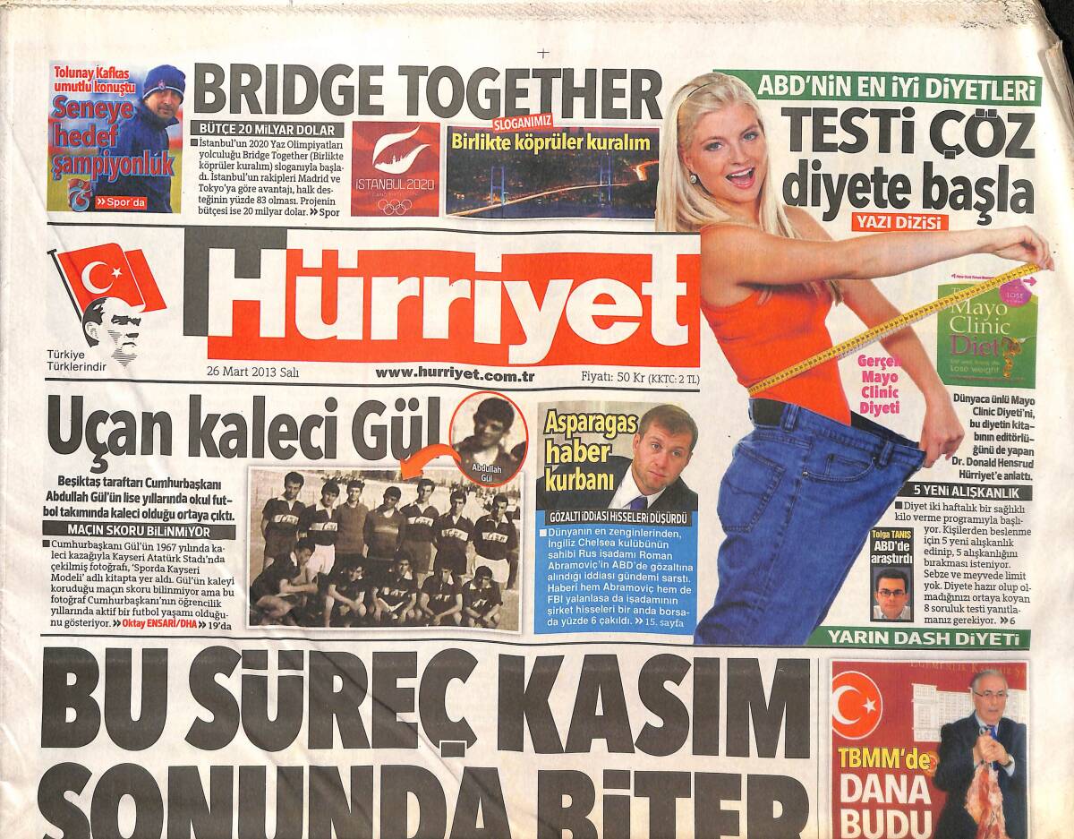 Hürriyet Gazetesi 26 Mart 2013 - Hülya Avşar: Sporda Yabancı Hayranlığı Var! - Gülşen'den Bülent Ersoy'a: Siz Hepimizi Gömersiniz! GZ136999 - 1