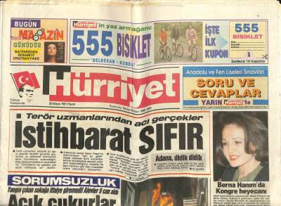 Hürriyet Gazetesi 26 Mayıs 1991 - Açık Çukurlar Facia Getirdi GZ60964 - 1