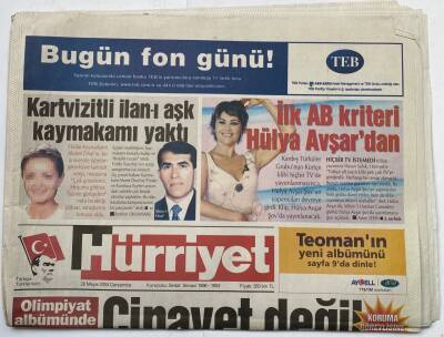 Hürriyet Gazetesi 26 Mayıs 2004 - İlk AB Kriteri Hülya Avşardan GZ60249 - 1