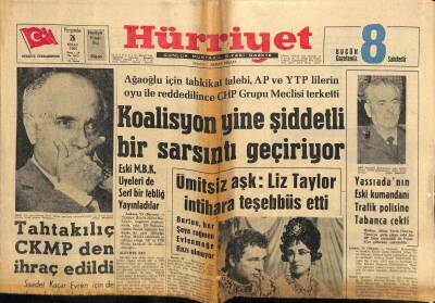 Hürriyet Gazetesi 26 Nisan 1962 - Amerika Pasifikte Bir Atom Patlattı GZ115218 - 1