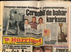Hürriyet Gazetesi 26 Nisan 1987 - Dünyayı Sarsan Facianın 1. Yıldönümünde Çernobilde Bahar Korkusu GZ69342 - 1