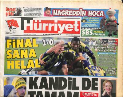 Hürriyet Gazetesi 26 Nisan 2013 - Sırbistan Ve Almanyadan İki Önemli Özür Geldi GZ106216 - 1