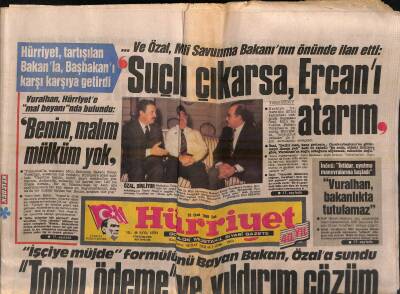 Hürriyet Gazetesi 26 Ocak 1988 - Seren Serengilin Annesi Sert Hakime Düştü - Vuralhan Hürriyete Mal Beyanı nda Bulundu GZ119033 - 1