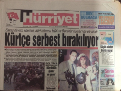 Hürriyet Gazetesi 26 Ocak 1991 - Kürtçe Serbest Bırakılıyor - GZ12029 - 2