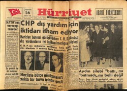 Hürriyet Gazetesi 26 Şubat 1958 - Amerika Yeni Kurulan Birleşik Arap Cumhuriyetini Resmen Tanıdı GZ68968 - 2