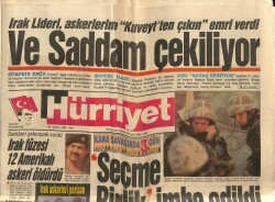 Hürriyet Gazetesi 26 Şubat 1991 - Irak Füzesi 12 Amerikalı Askeri Öldürdü GZ62318 - 2