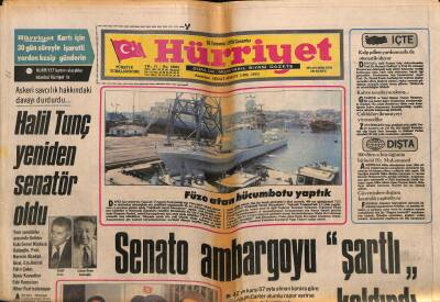 Hürriyet Gazetesi 26 Temmuz 1978 - Halil Tunç Yeniden Senatör Oldu GZ117536 - 1