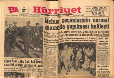 Hürriyet Gazetesi 27 Ağustos 1957 - Fazıl Küçük , Kıbrısa Döndüğü Zaman Tevkif Edileceğine İhtimal Vermiyor GZ68999 - 2