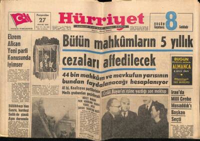 Hürriyet Gazetesi 27 Aralık 1962 - Bir Jet Düştü , İki Teğmen Şehit Oldu GZ68743 - 1