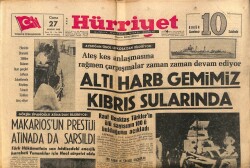 Hürriyet Gazetesi 27 Aralık 1963 - Rauf Denktaş Türklerin Ölü Sayısının 100ü Bulduğunu Açıkladı GZ70891 - 1