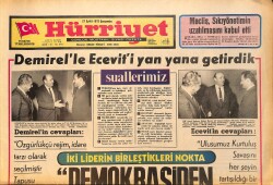 Hürriyet Gazetesi 27 Eylül 1972 - Demirel'le Ecevit'i Yan Yana Getirdik GZ157793 - Gökçekoleksiyon