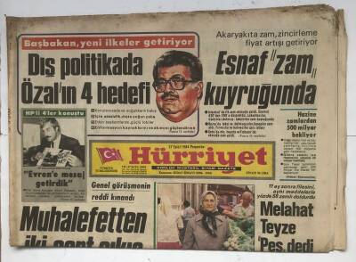 Hürriyet Gazetesi 27 Eylül 1984 - MHP Davasında Büyük Açıklama GZ8303 - 1