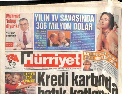 Hürriyet Gazetesi 27 Eylül 2005 - Mehmet Ali Talat Rumlar Beni Denktaşlaştırdı Ama Kendileri de Denktaşlaştı GZ109321 - 1