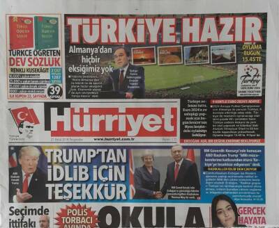 Hürriyet Gazetesi 27 Eylül 2018-Almanyada Siyasi Deprem Merkelin Sağ Kolu Seçimi Kaybetti GZ45786 - 1