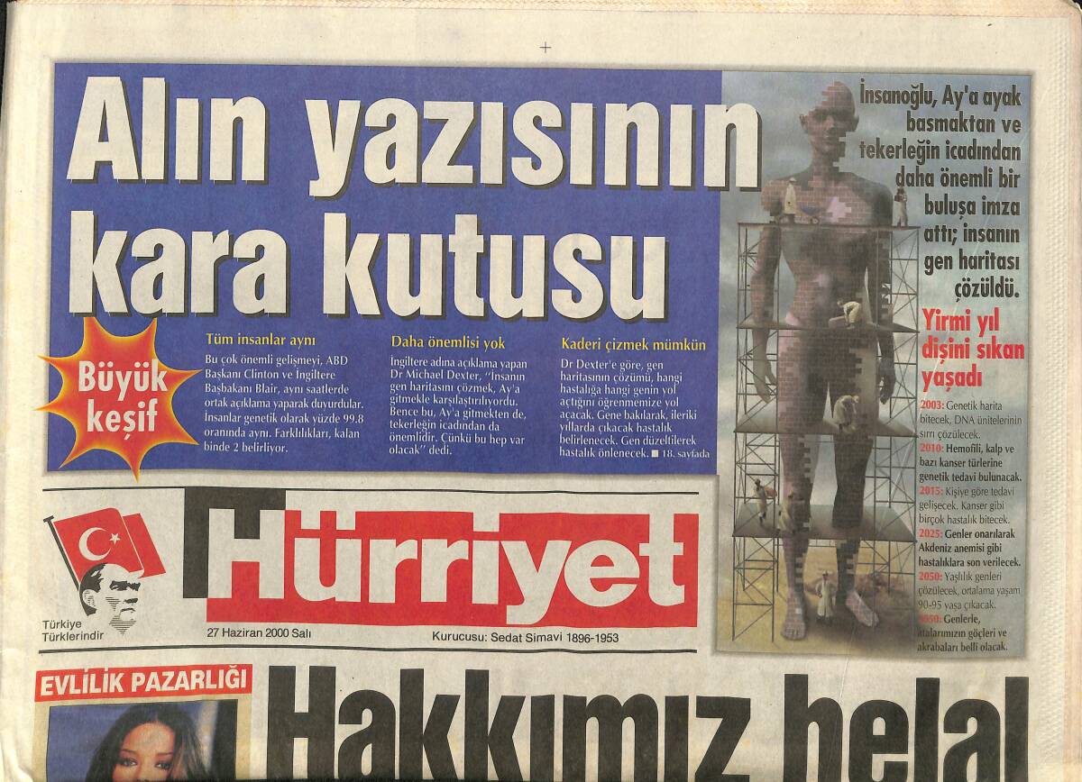 Hürriyet Gazetesi 27 Haziran 2000 - Couto : Kırmızıyı Hak Etmiştim - Gaddar Hagi GZ157311 - 1