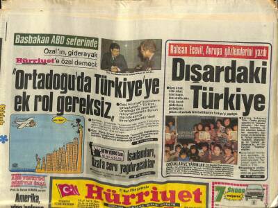 Hürriyet Gazetesi 27 Mart 1985 - Ortadoğuda Türkiyeye Ek Rol Gereksiz GZ76394 - 1