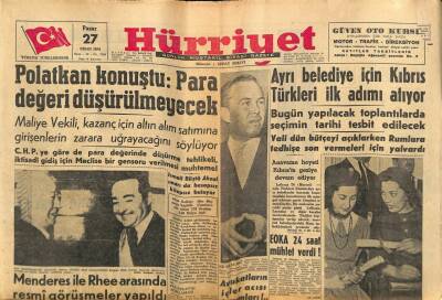Hürriyet Gazetesi 27 Nisan 1958 - Ankara Belediyesi Tuşla Mağlup Oldu GZ68853 - 1