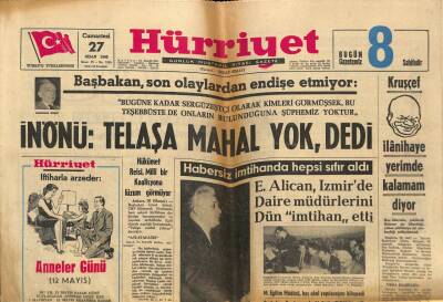 Hürriyet Gazetesi 27 Nisan 1963 - Bir GMC Nehre Uçtu , 7 Er Boğuldu GZ62854 - 1
