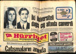 Hürriyet Gazetesi 27 Nisan 1975 - İki Üniversiteli Dağcı Çığ Altında Canverdi GZ65288 - 2