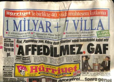Hürriyet Gazetesi 27 Nisan 1988 - Doğum Günü Hediyesi GZ58640 - 1
