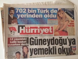 Hürriyet Gazetesi - 27 Nisan 2005 - Güneydoğuya Yemekli Okul - GZ43520 - 2