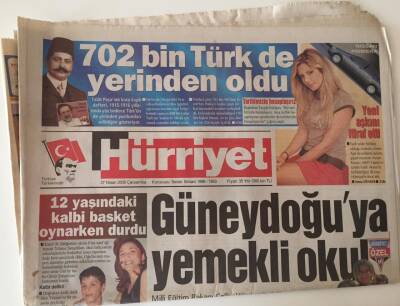 Hürriyet Gazetesi - 27 Nisan 2005 - Güneydoğuya Yemekli Okul - GZ43520 - 2