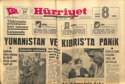 Hürriyet Gazetesi 27 Ocak 1964 - Rumlar Türk Evlerini Yerle Bir Ediyorlar GZ81598 - 1