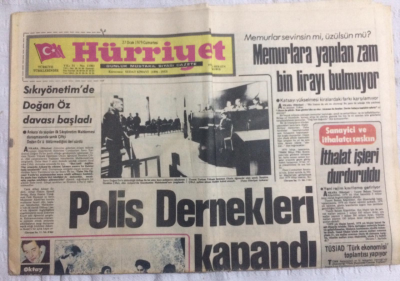 Hürriyet Gazetesi 27 Ocak 1979 - Polis Denekleri Kapandı,Türk Sanatları Olimpiada - GZ19916 - 1