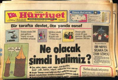 Hürriyet Gazetesi 27 Ocak 1980 - Beni Sadr Başkan Oldu Ama Lider Humeyni GZ86899 - 1