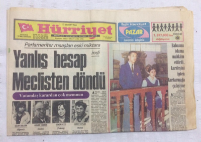 Hürriyet Gazetesi 27 Şubat 1977 - Yanlış Hesap Meclisten Döndü - GZ17927 - 1