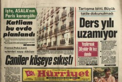 Hürriyet Gazetesi 27 Şubat 1985 -ASALAnın Paris Karargahı GZ45002 - 2
