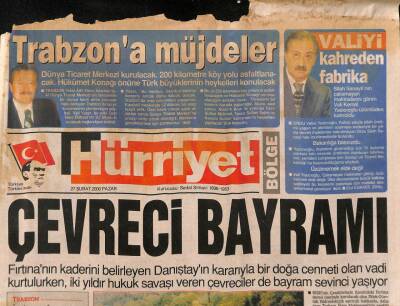 Hürriyet Gazetesi 27 Şubat 2000 - Vali Kemal Yazıcıoğlunu Kahreden Fabrika GZ96444 - 1