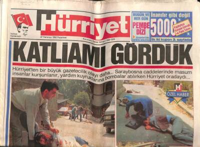 Hürriyet Gazetesi 27 Temmuz 1992 - Katliamı Gördük, Körfez`de Savaşın Eşiğinden Dönüldü GZ79662 - 1