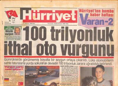 Hürriyet Gazetesi 27 Temmuz 1993 - İngiliz Hükümeti Mahkum Olacak - Bülent Ersoyu Sinir Bastı GZ126764 - 1
