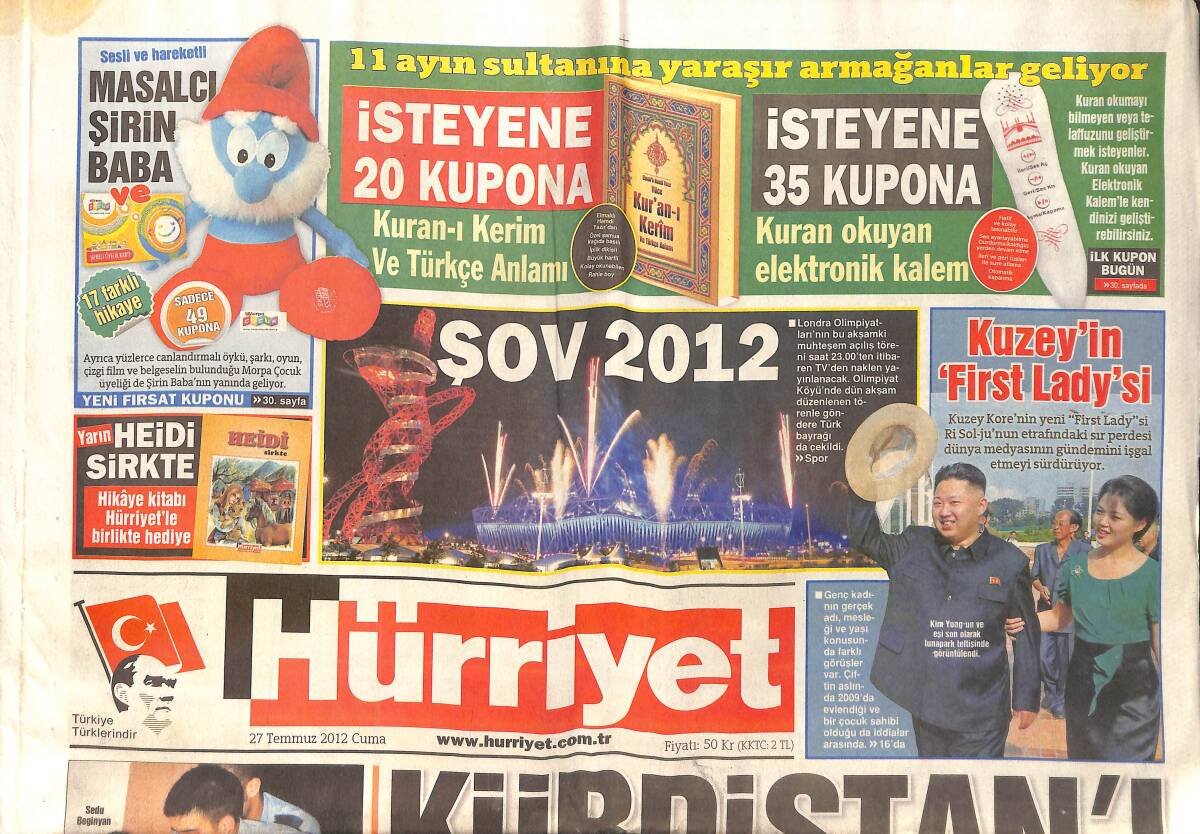 Hürriyet Gazetesi 27 Temmuz 2012 - Hilmi Özkök , Ergenekon'da Tanıklığa Çağrıldı - Kürdistan İçin AKP İkna Mı Oldu ? GZ160138 - 1
