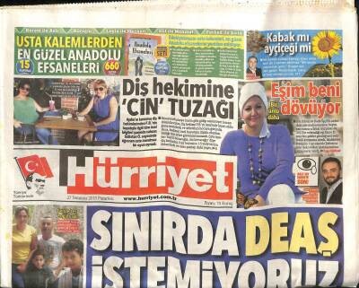 Hürriyet Gazetesi 27 Temmuz 2015 - İkbal Gürpınar Eşim Beni Dövüyor - Kenan Sofuoğlunun Evlat Acısı GZ100156 - 2