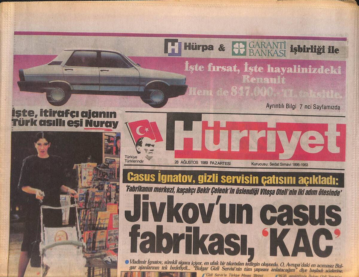 Hürriyet Gazetesi 28 Ağustos 1989 - Cindoruk , Evren'i Göreve Çağırıyor Ve Partilerarası Uzlaşma Sağlamasını Öneriyor GZ133144 - 1