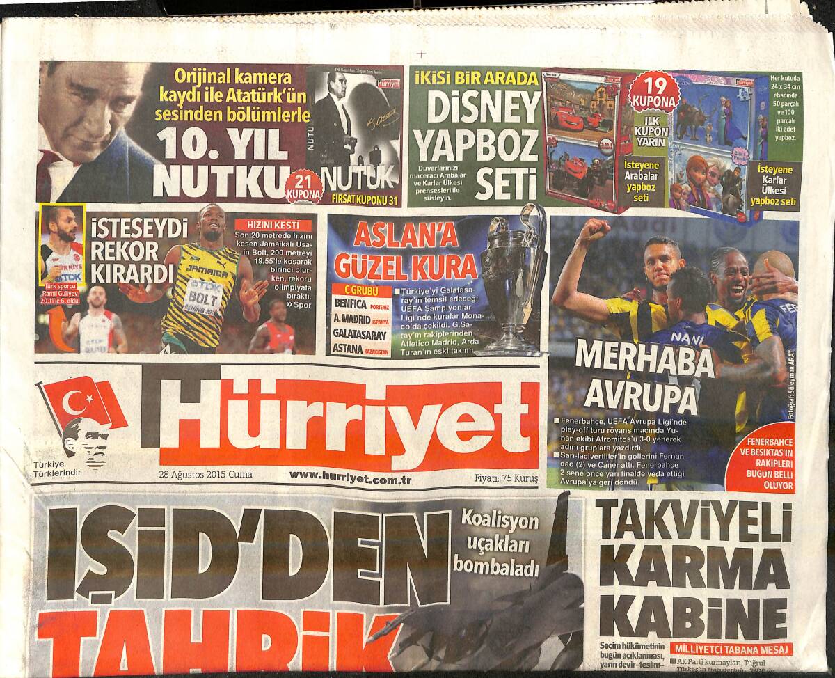 Hürriyet Gazetesi 28 Ağustos 2015 - Tuğrul Türkeş Olayına Dair 10 Şey - IŞİD'den Tahrik GZ159686 - 1