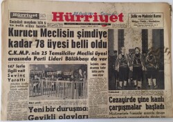 Hürriyet Gazetesi 28 Aralık 1960 - Kurucu Meclisin Şimdiye Kadar 78 Üyesi Belli Oldu GZ16535 - 2