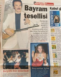Hürriyet Gazetesi 28 Aralık 2000 - Orhan Gencebay'dan Muhteşem Konser - Bayramlık Mehmet Ali Bey GZ153782 - 2